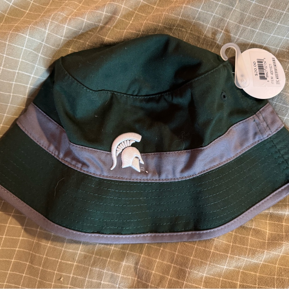 Michigan State Green and Gray Bucket Hat